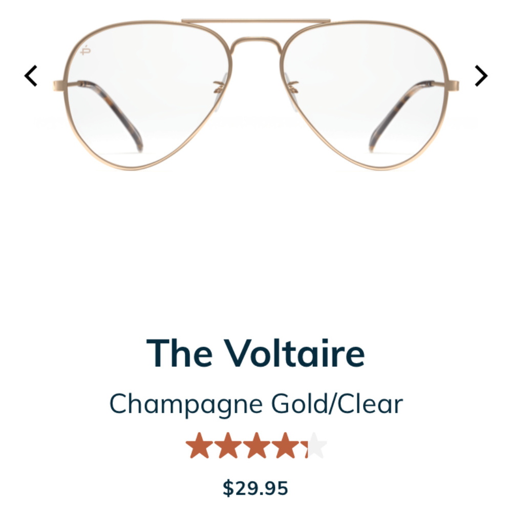 Aviator Style Blue Light/ Screen Protector Glasses